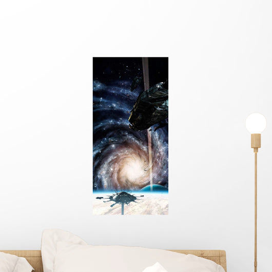 Spacecraft Arrives Docking Station Wall Decal