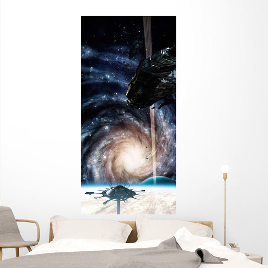 Spacecraft Arrives Docking Station Wall Decal