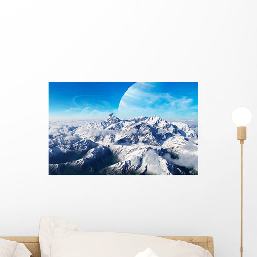 Gas Giant Rises Distance Wall Decal