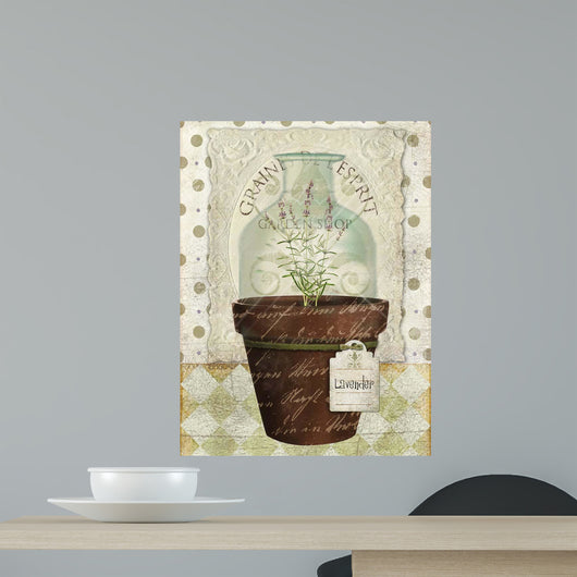 Herb Pot Lavender Wall Mural