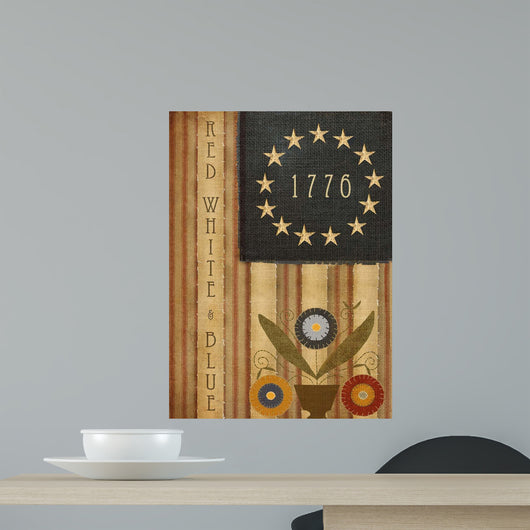 Primitive Americana Wall Mural