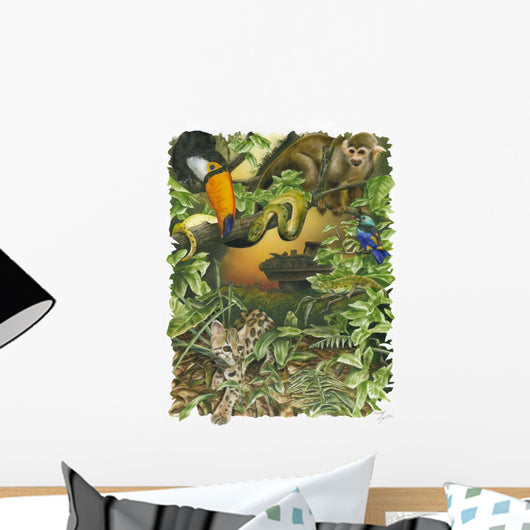 Endangered Rainforest Wall Decal