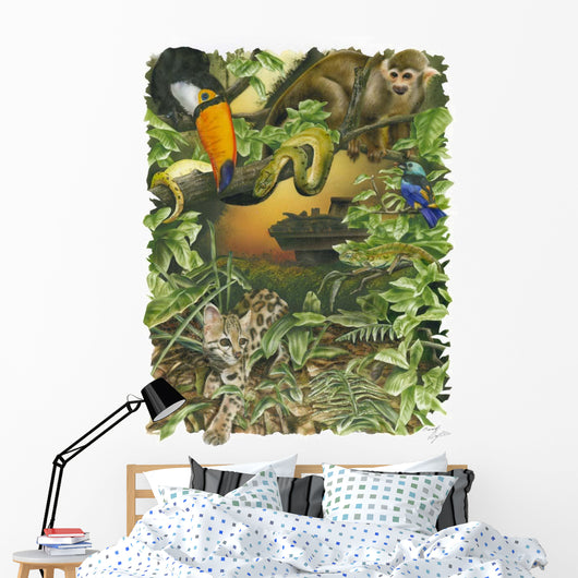 Endangered Rainforest Wall Decal