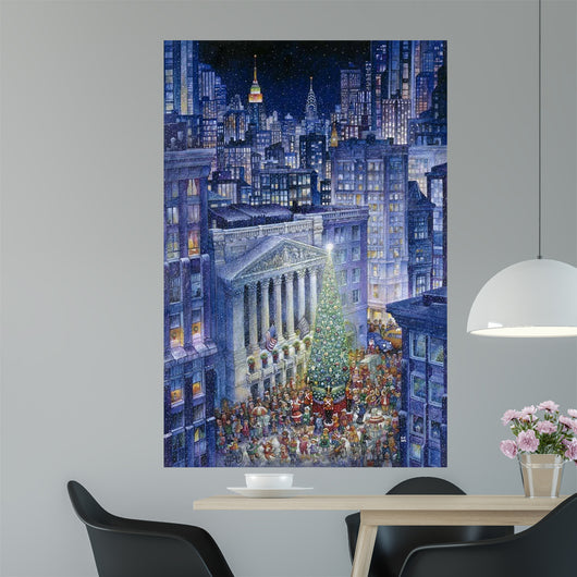 Christmas In The City Wall Mural