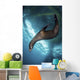 Young Sea Lion Plays Vertical Wall Decal