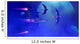 Starships Blast past Blue Wall Decal
