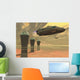 Two Spacecraft Takeoff from Wall Decal