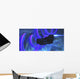 Spaceship Flies near Cosmic Wall Decal