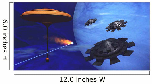 Meteor Flies past Space Wall Decal