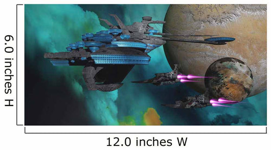 Spacecraft Return to Spaceport Wall Decal