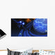 Spacecraft Flies near Ice Wall Decal