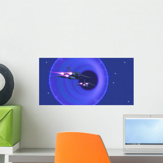 Spaceships Enter Wormhole Outer Wall Decal