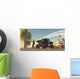 Female Soldier Draws Her Wall Decal