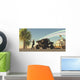 Female Soldier Draws Her Wall Decal