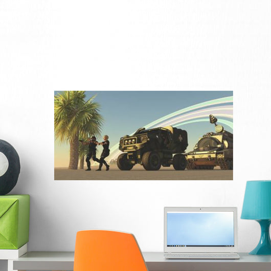 Two Special Forces Personnel Wall Decal