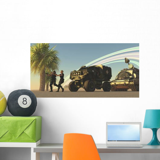 Two Special Forces Personnel Wall Decal