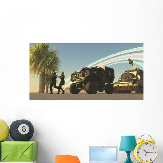 Two Special Forces Personnel Wall Decal