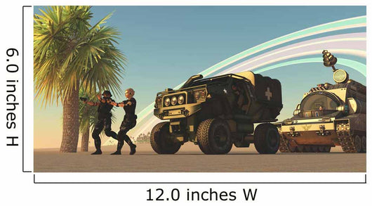 Two Special Forces Personnel Wall Decal