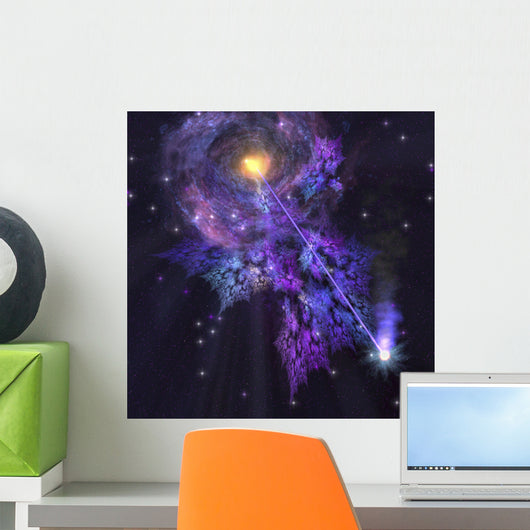 Shooting Star Radiates out Wall Decal