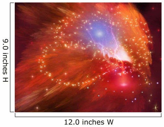 Orange Nebula Wall Decal
