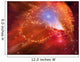 Orange Nebula Wall Decal