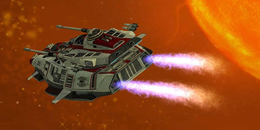 Ironstar Battleship Flies near Wall Decal