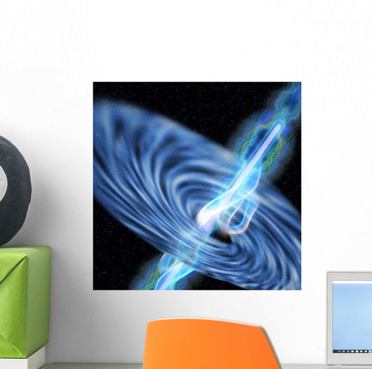Stellar Black Hole Emits Wall Decal