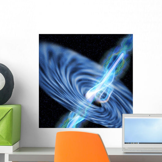 Stellar Black Hole Emits Wall Decal