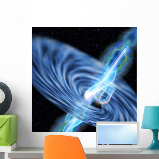 Stellar Black Hole Emits Wall Decal