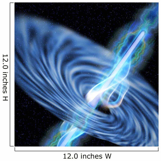 Stellar Black Hole Emits Wall Decal