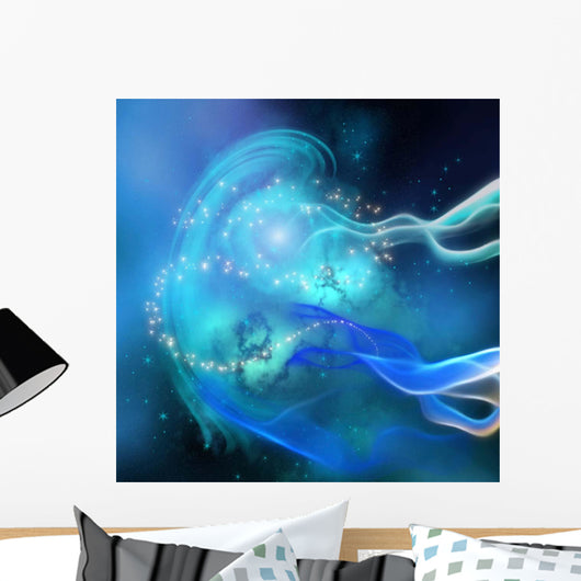 Blue Nebula Wall Decal