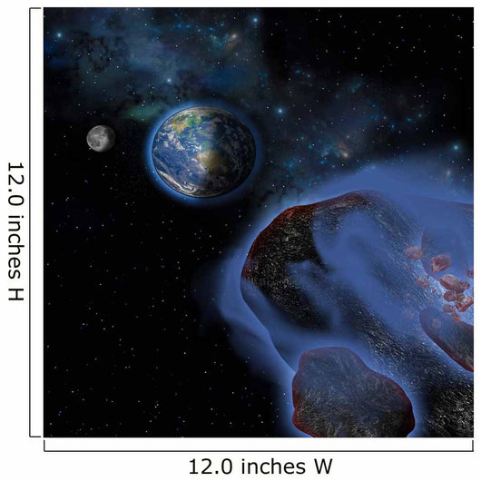 Several Asteroids Hurtle towards Wall Decal