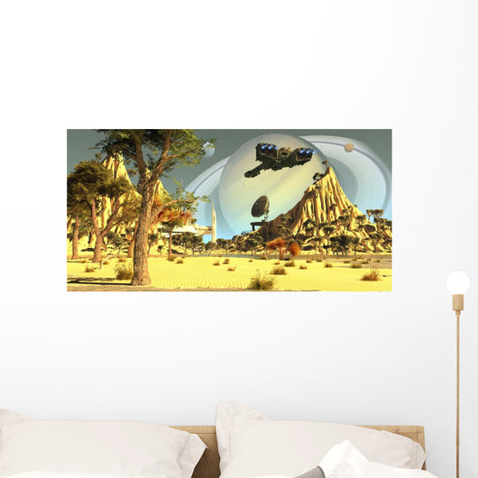 Earth Colonists Set up Wall Decal