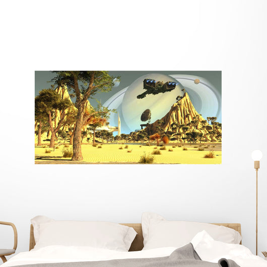Earth Colonists Set up Wall Decal