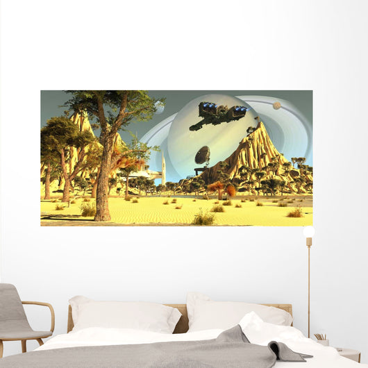Earth Colonists Set up Wall Decal