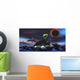 Spacecraft Passes Asteroid Field Wall Decal