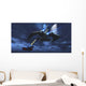Spaceship Blasts Laser Beam Wall Decal