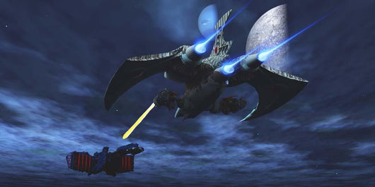 Spaceship Blasts Laser Beam Wall Decal