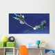 Fighter Spacecraft Blasts Large Wall Decal