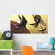 Three Spacecraft Pass One Wall Decal
