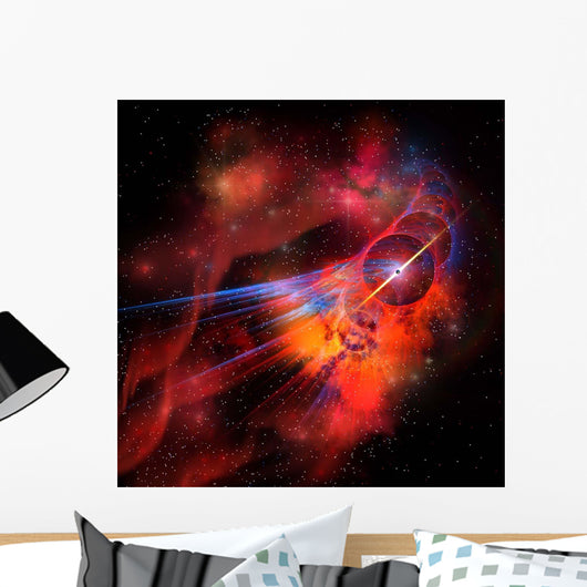 Collection Colorful Nebulae Gases Wall Decal Design 2