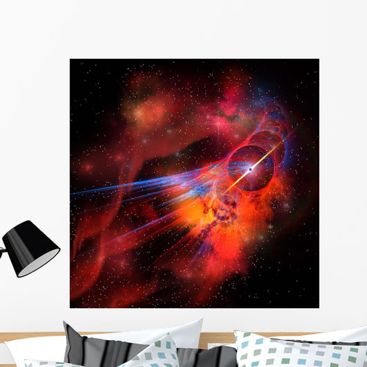 Collection Colorful Nebulae Gases Wall Decal Design 2