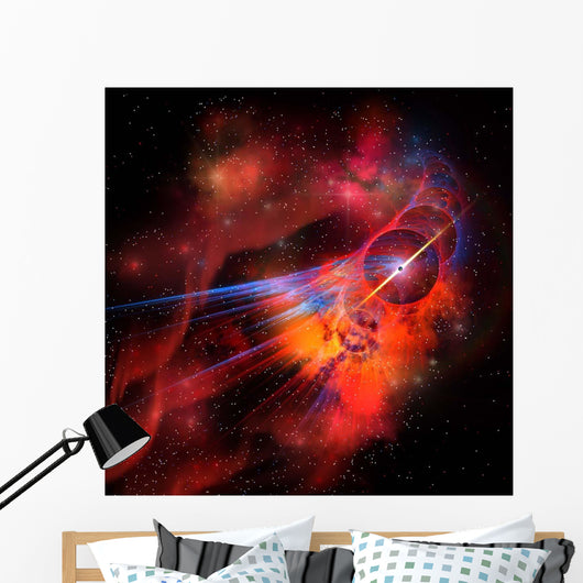 Collection Colorful Nebulae Gases Wall Decal Design 2