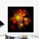 Collection Colorful Nebulae Gases Wall Decal Design 1
