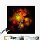 Collection Colorful Nebulae Gases Wall Decal Design 1