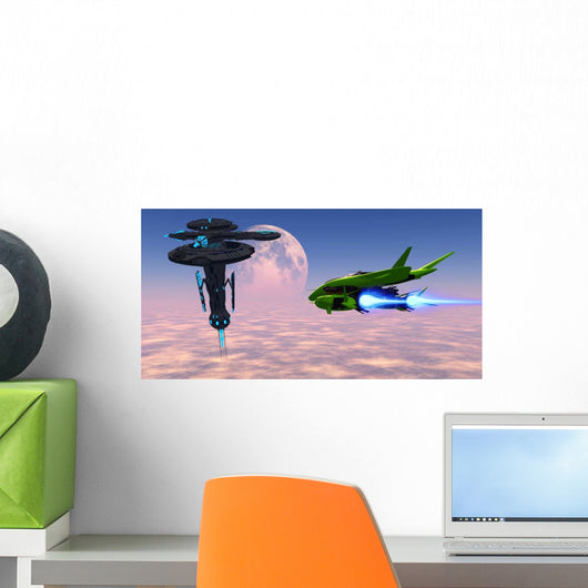 Shuttle Delivers Supplies to Wall Decal