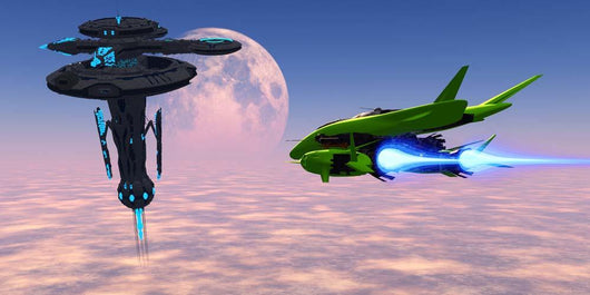 Shuttle Delivers Supplies to Wall Decal