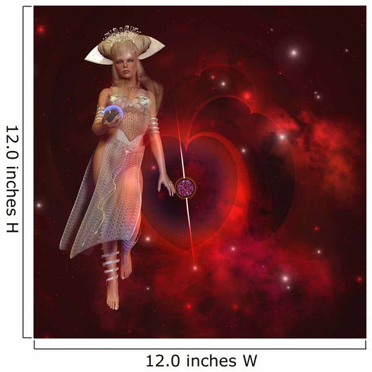 Goddess Stars Holding Planet Wall Decal