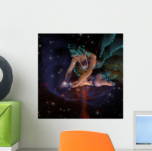 Ghostly Female Spirit Spreads Wall Decal