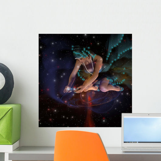 Ghostly Female Spirit Spreads Wall Decal